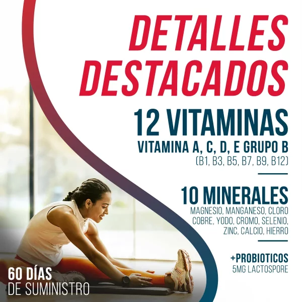 Multivitamin COMBO + Probióticos 60 caps - Imagen 5