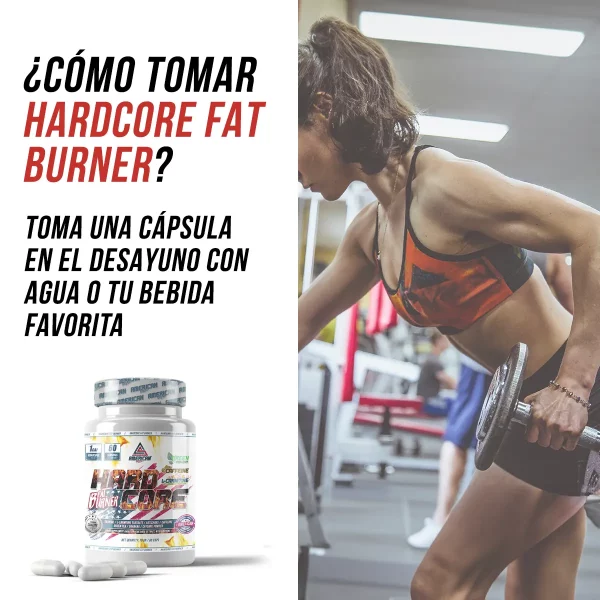 Hard core fat burner 60caps - Imagen 4