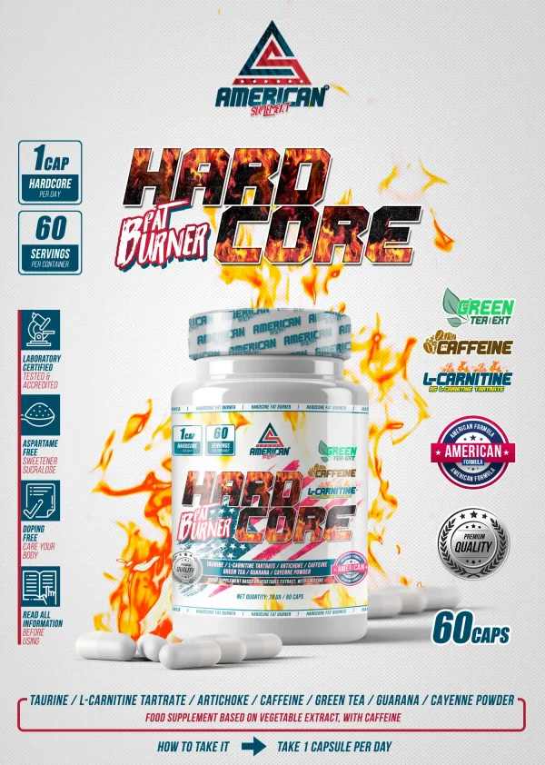 Hard core fat burner 60caps - Imagen 2