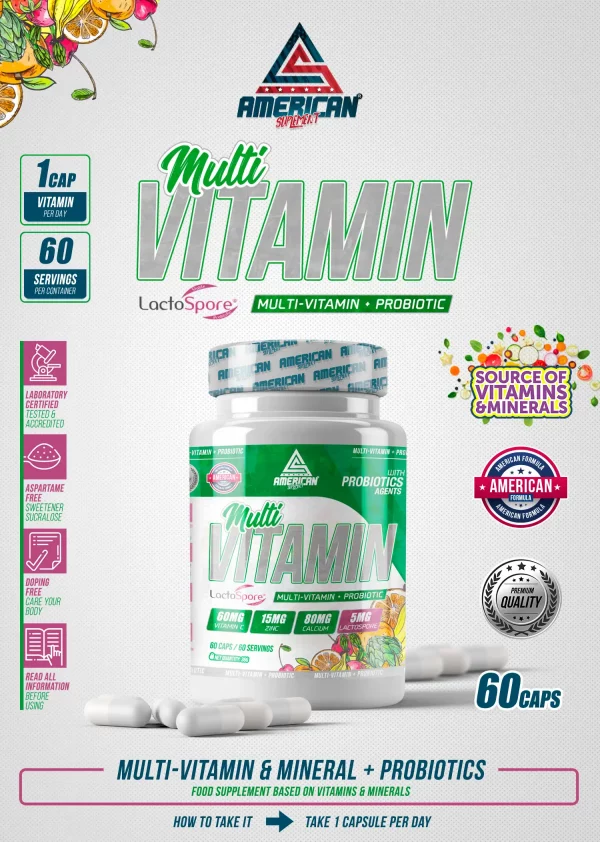 Multivitamin COMBO + Probióticos 60 caps