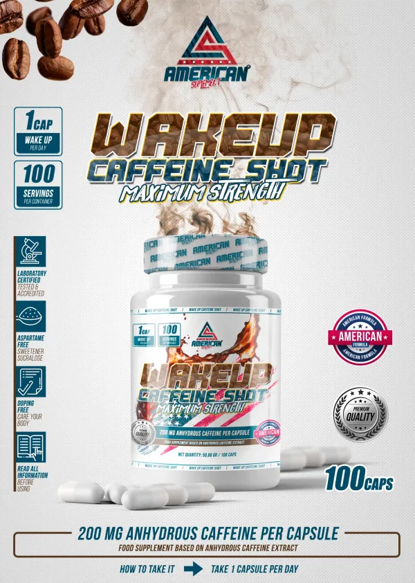 Cafeína Wake up 100caps