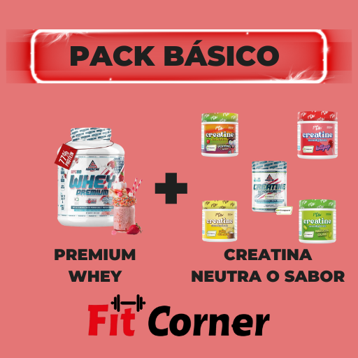 Pack Básico: proteína whey premium 2kg + creatina creapure 300g