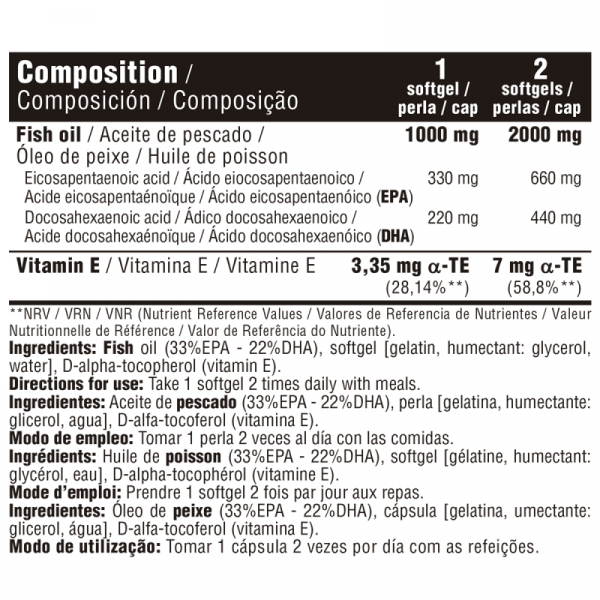 OMEGA 3+ (33% EPA / 22%) 100perlas - Imagen 2
