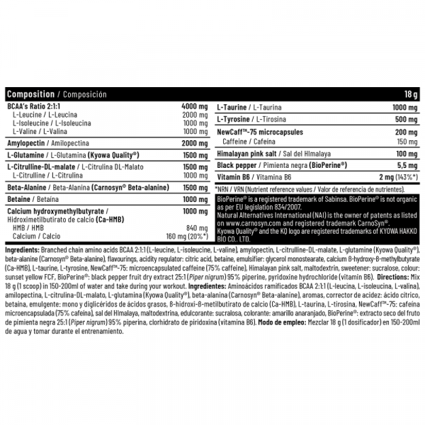 INTRA CELL NRG (Intra-Workout) - Imagen 2