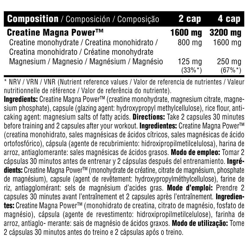 CREA MAGNA 100caps (creatina) - Imagen 2